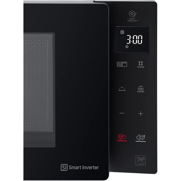 Four à micro-ondes avec grill LG Smart Inverter 32L - Plaque Crispy - Noir fumé