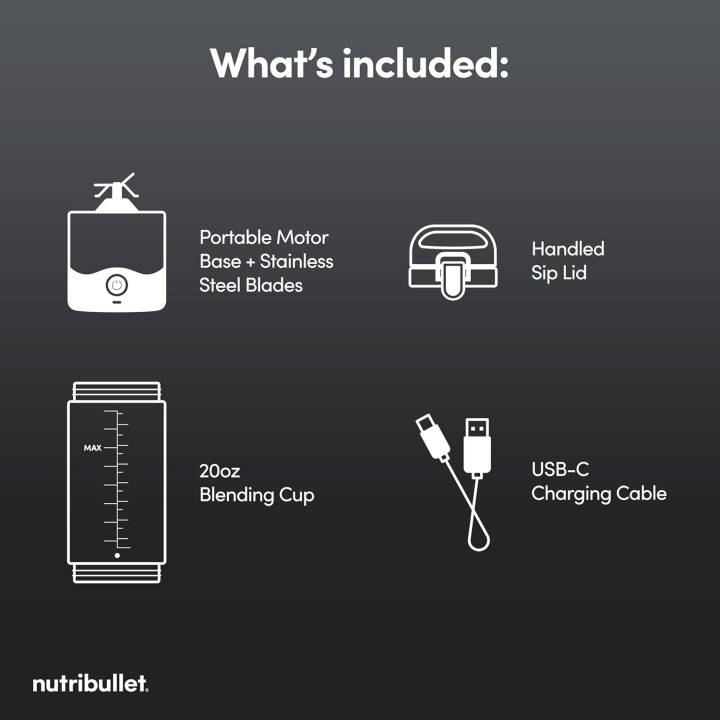 Blender portable NutriBullet x McLaren - Compact rechargeable USB-C gris métallisé