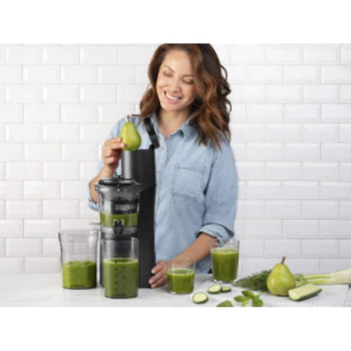 Extracteur de jus à froid NutriBullet NBJ500 - Acier inoxydable 1,8L - Noir - Silencieux