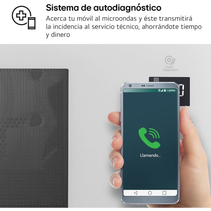 Micro-ondes LG 39L blanc - Grill, convection, auto-cuisson, plateau 36cm, 1100W