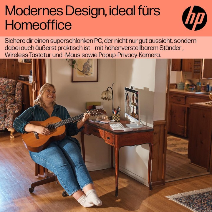 PC tout-en-un tactile 23,8'' HP Ryzen 5 16Go RAM 512Go SSD Windows 11 Blanc