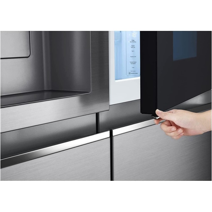 Réfrigérateur américain LG 635L - InstaView, No Frost, Distributeur eau/glace, Inox