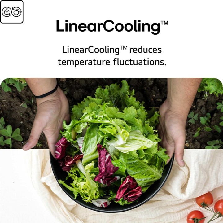 Réfrigérateur américain LG 638L - No Frost - NatureFRESH - Noir mat - Distributeur d'eau