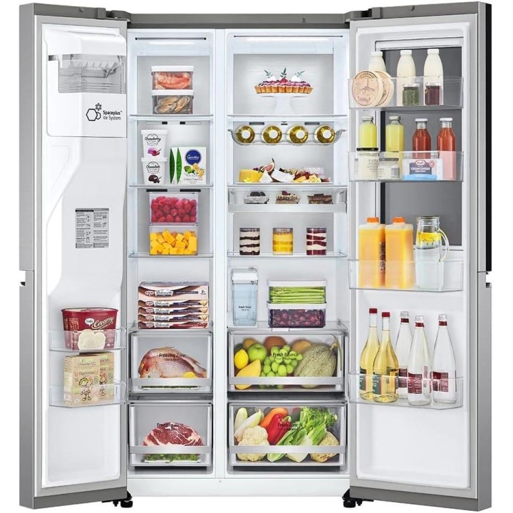 Réfrigérateur américain LG 635L - InstaView, No Frost, Distributeur eau/glace, Inox