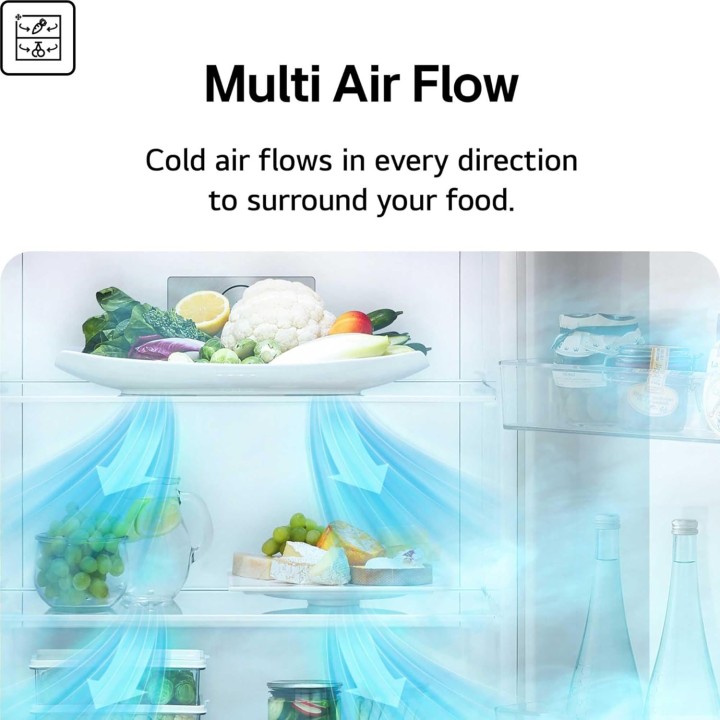 Réfrigérateur américain LG 638L - No Frost - NatureFRESH - Noir mat - Distributeur d'eau