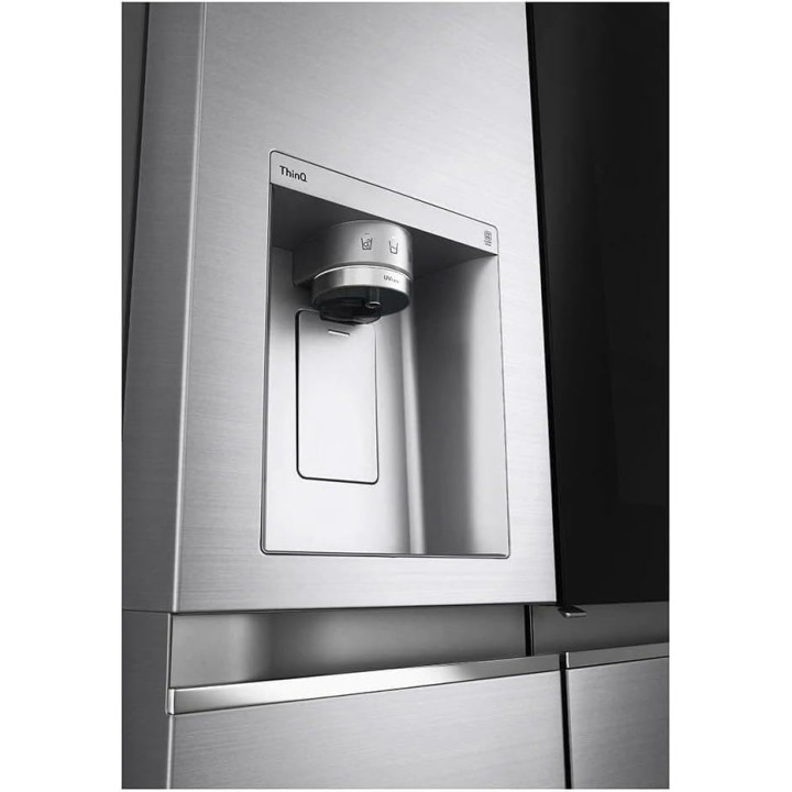 Réfrigérateur américain LG 635L - InstaView, No Frost, Distributeur eau/glace, Inox