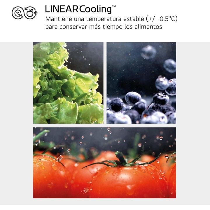 Réfrigérateur side by side LG 662 L - Linear Cooling No Frost - Blanc - Série 400