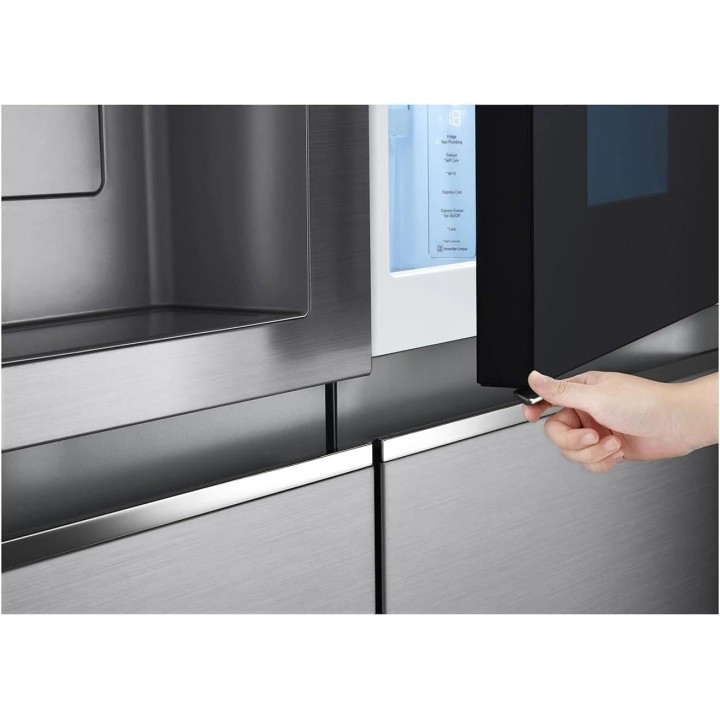 Réfrigérateur américain LG 635L - InstaView, No Frost, Distributeur eau/glace, Inox