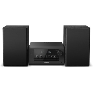 Micro chaîne hi-fi compacte Panasonic 80W - Bluetooth, DAB+, USB, CD - Noir