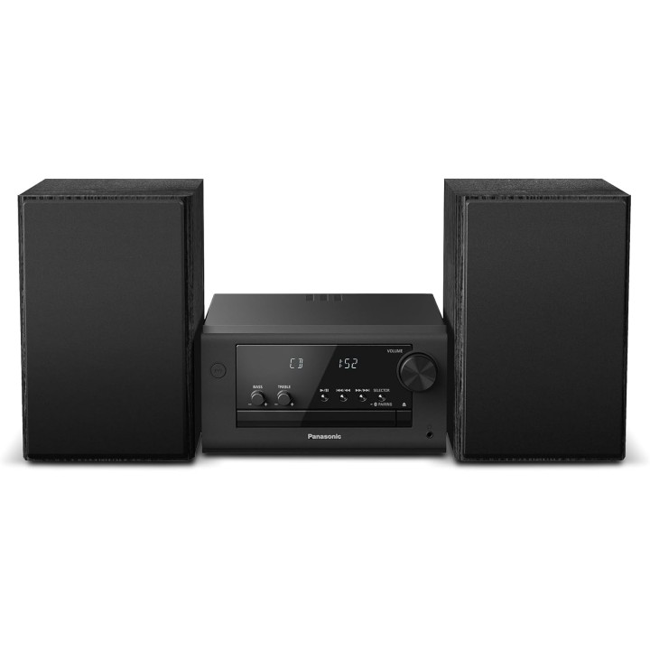 Micro chaîne hi-fi compacte Panasonic 80W - Bluetooth, DAB+, USB, CD - Noir
