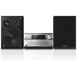 Micro-chaîne Hi-Fi Panasonic 120W - Enceintes 3 voies, Bluetooth, DAB+, USB DAC, Argent