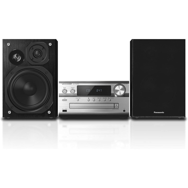 Micro-chaîne Hi-Fi Panasonic 120W - Enceintes 3 voies, Bluetooth, DAB+, USB DAC, Argent