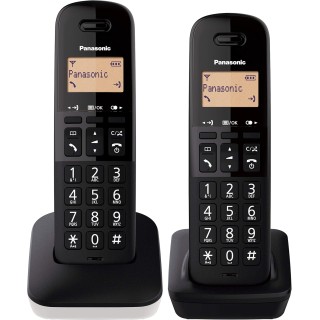 Téléphone sans fil duo Panasonic KX-TGB612 - Blocage d'appels - Résistant aux chocs blanc