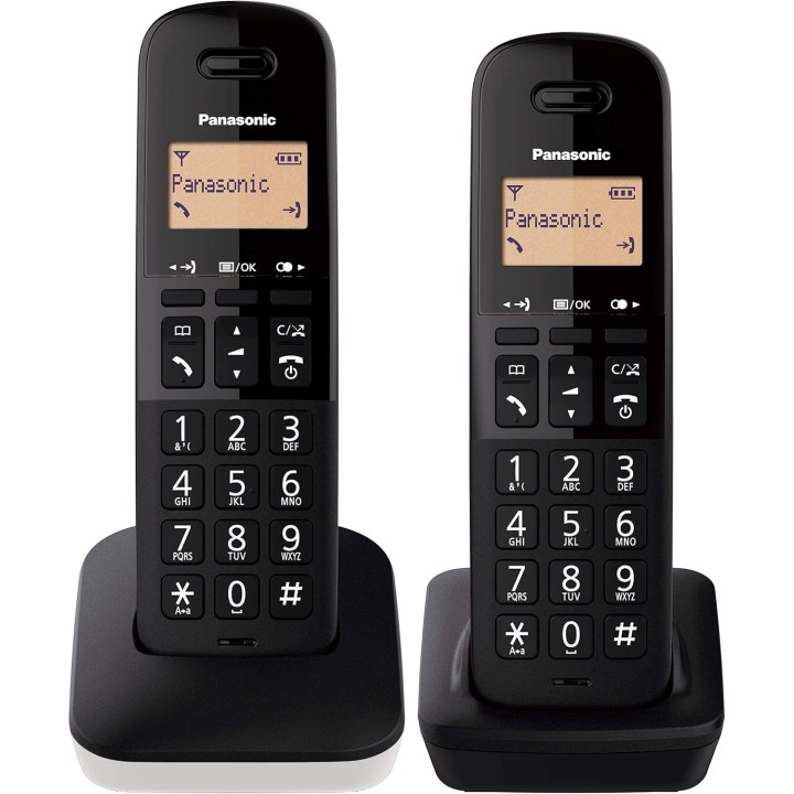 Téléphone sans fil duo Panasonic KX-TGB612 - Blocage d'appels - Résistant aux chocs blanc