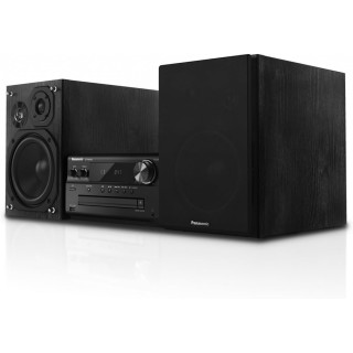 Micro-chaîne hi-fi Panasonic 120W – Audio haute résolution, Bluetooth, DAB+, Noir