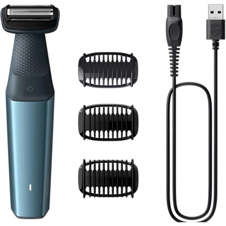 Tondeuse corps et aine étanche Philips Bodygroom Series 3000 - Lame inox rechargeable