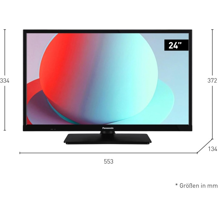 TV LED HD 24 pouces Panasonic TS-24N30AEZ - USB Media Player, Triple Tuner, montage mural