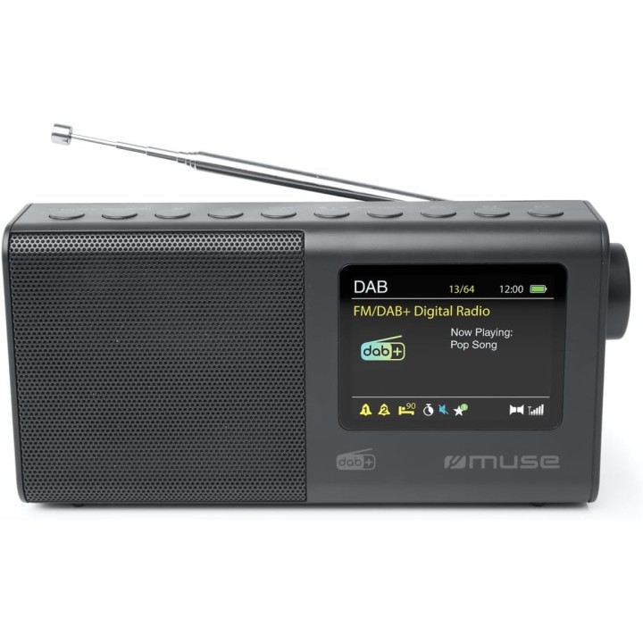 Radio portable compacte Muse M117DB - Noir - Tuner AM/FM, AUX et prise casque