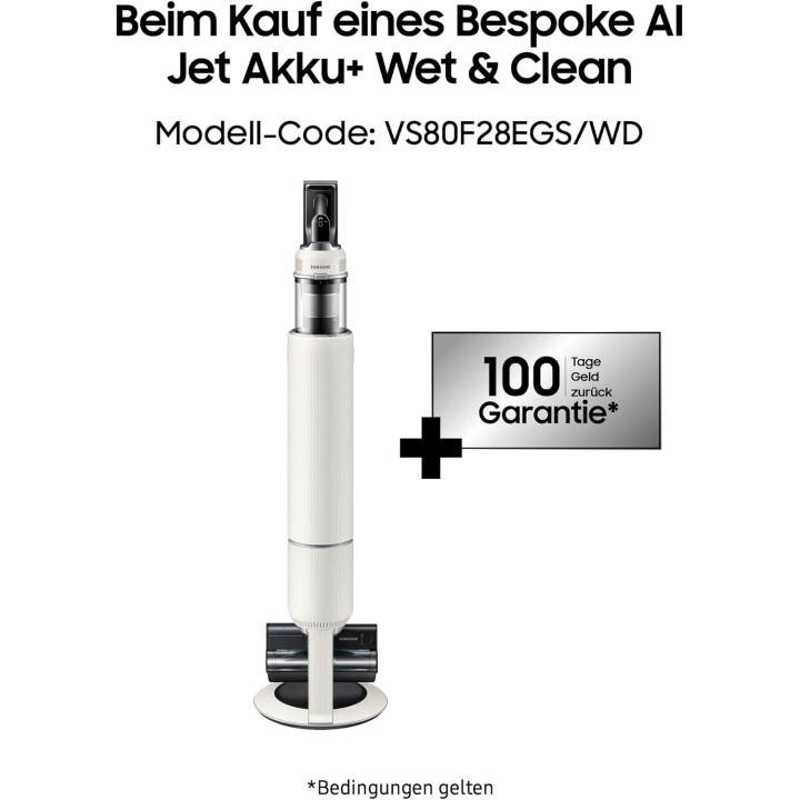 Aspirateur balai sans fil AI Jet Wet&Clean - Double batterie, lavage, filtre HEPA - Samsung