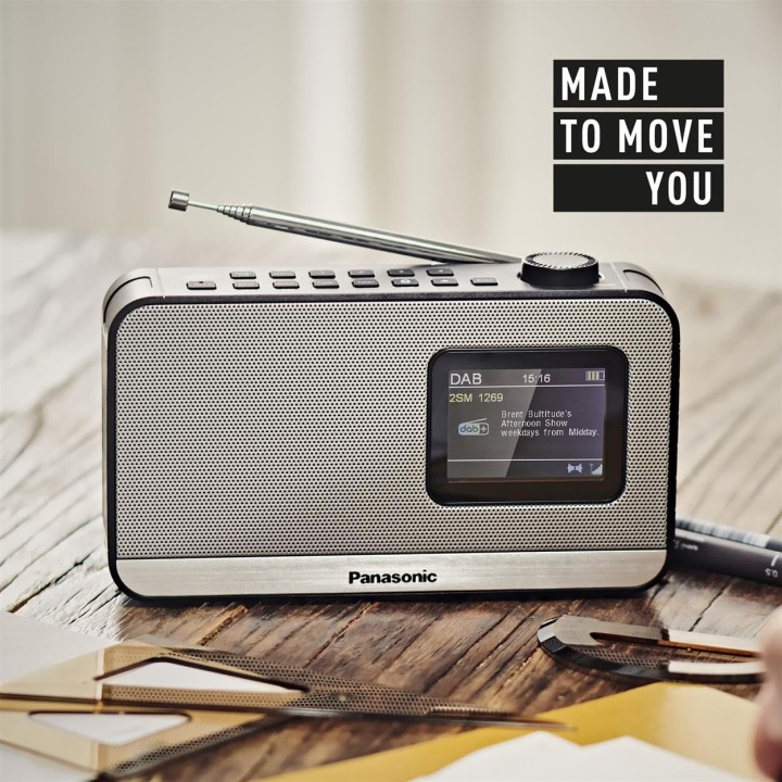 Radio portable numérique Panasonic DAB+/FM Bluetooth 3W écran couleur noir