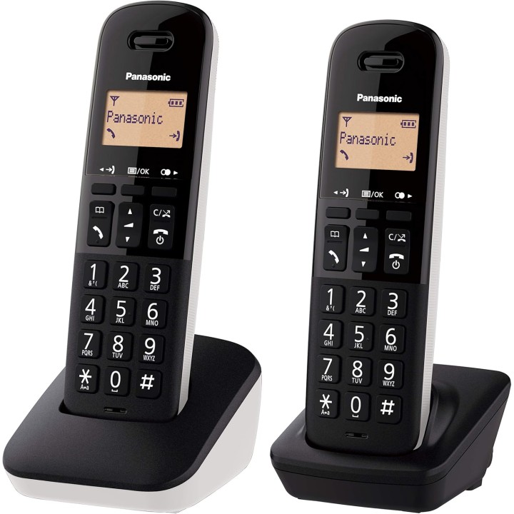 Téléphone sans fil duo Panasonic KX-TGB612 - Blocage d'appels - Résistant aux chocs blanc