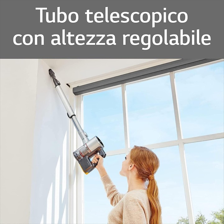 Aspirateur balai sans fil LG CordZero A9K - 200W, autonomie 120 min, tube télescopique, Wi-Fi