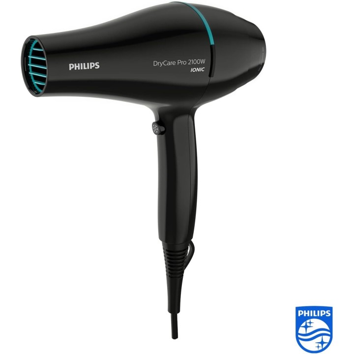 Sèche-cheveux professionnel Philips 2100 W - Moteur AC, soin ionique, ThermoProtect
