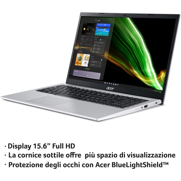 PC portable ACER Aspire 3 15,6'' - Intel Core i3, 8 Go RAM, SSD 512 Go, argent