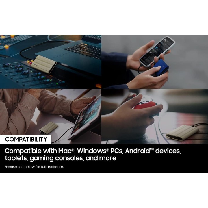 SSD portable Samsung 1 To - USB 3.2 rapide et robuste IP65