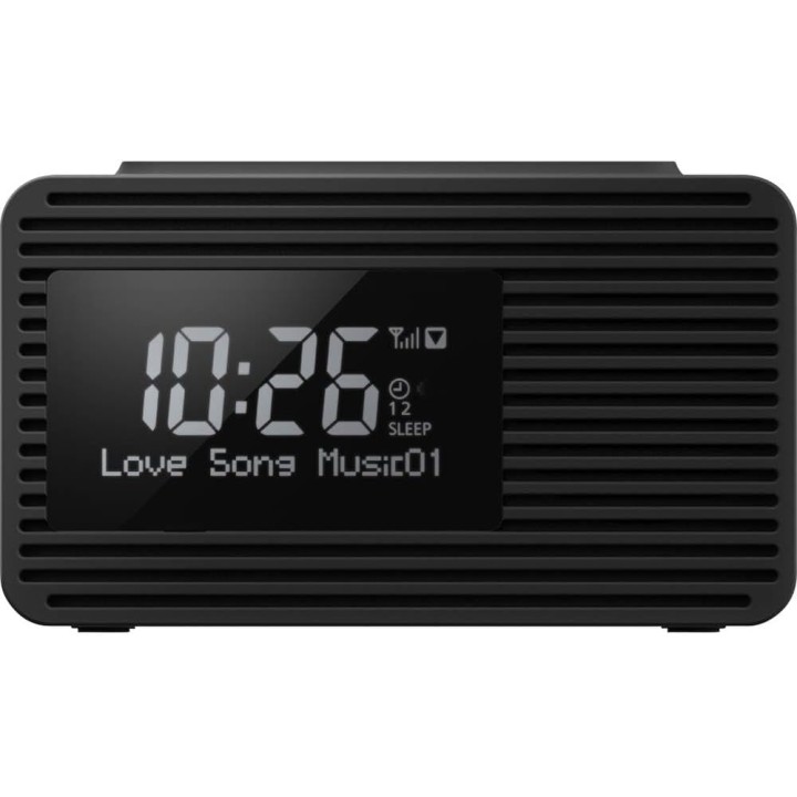 Radio-réveil DAB/FM Panasonic - Double alarme, port USB, écran LCD, design moderne