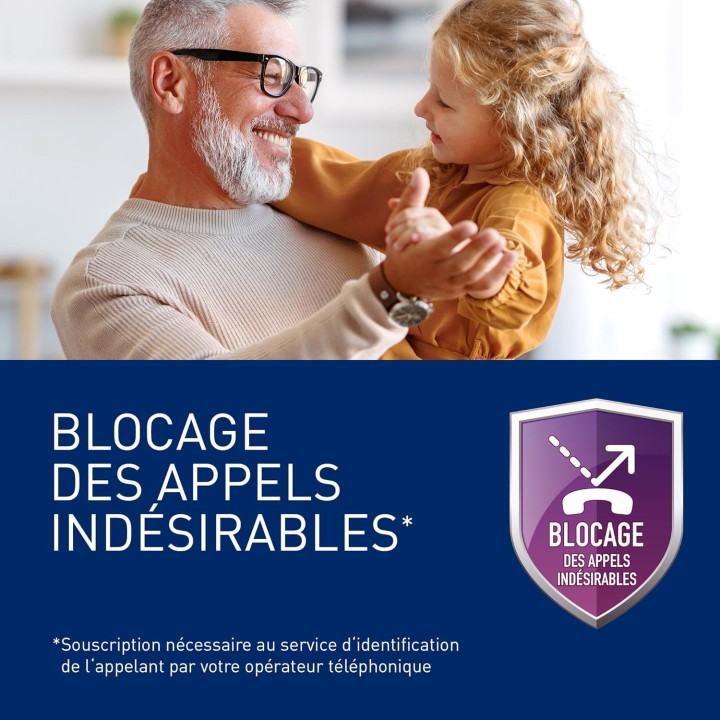 Téléphone sans fil numérique Panasonic duo avec répondeur, écran couleur et blocage d'appels