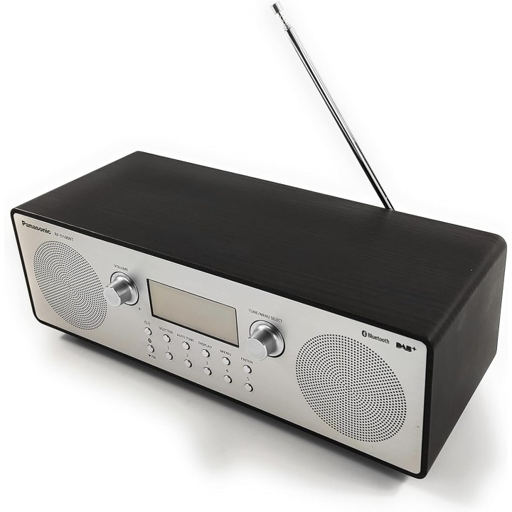 Radio stéréo DAB+/FM Bluetooth 10W Panasonic - Style rétro bois aluminium