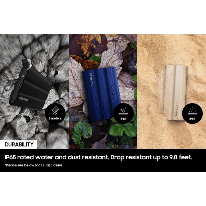 SSD portable Samsung 1 To - USB 3.2 rapide et robuste IP65