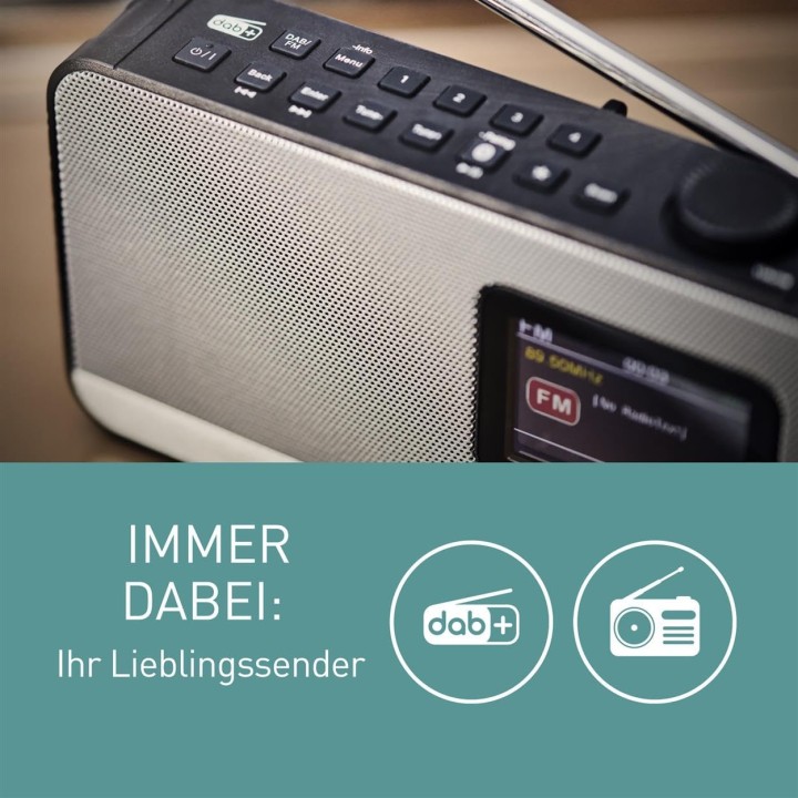 Radio portable numérique Panasonic DAB+/FM Bluetooth 3W écran couleur noir
