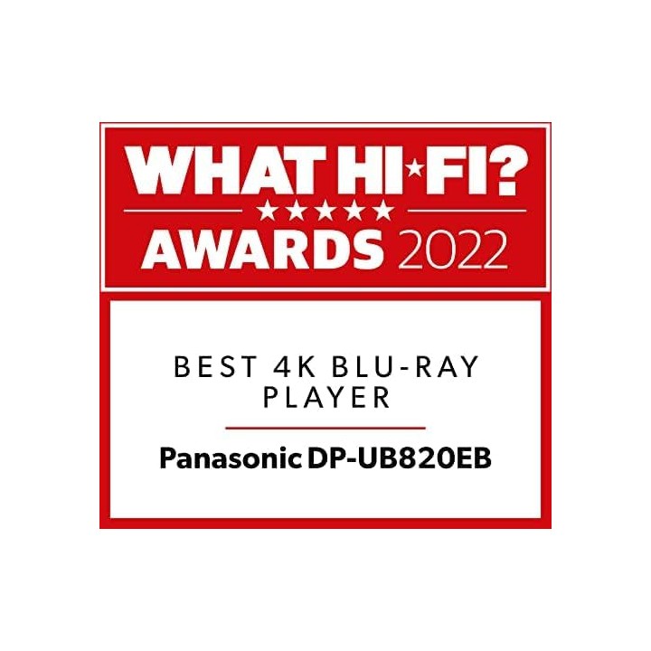 Lecteur Blu-ray 4K Ultra HD Panasonic DP-UB820 - Dolby Vision, audio Hi-Res, WiFi intégré