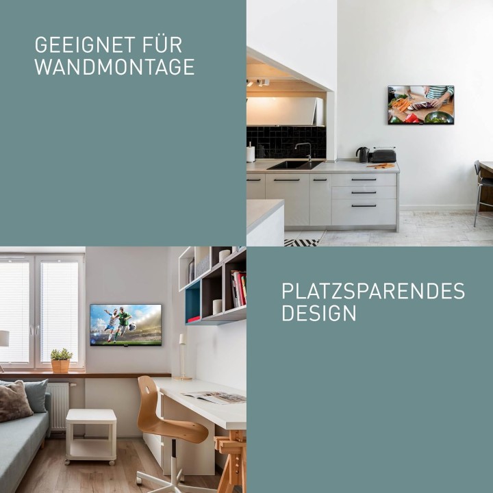 TV LED HD 24 pouces Panasonic TS-24N30AEZ - USB Media Player, Triple Tuner, montage mural