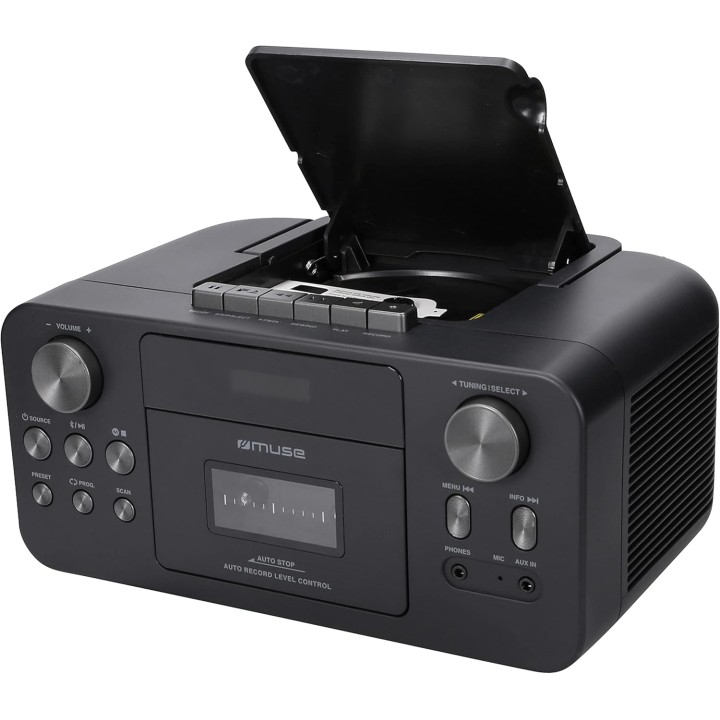 Radio cassette CD Bluetooth DAB+/FM Muse - Noir compact multifonction