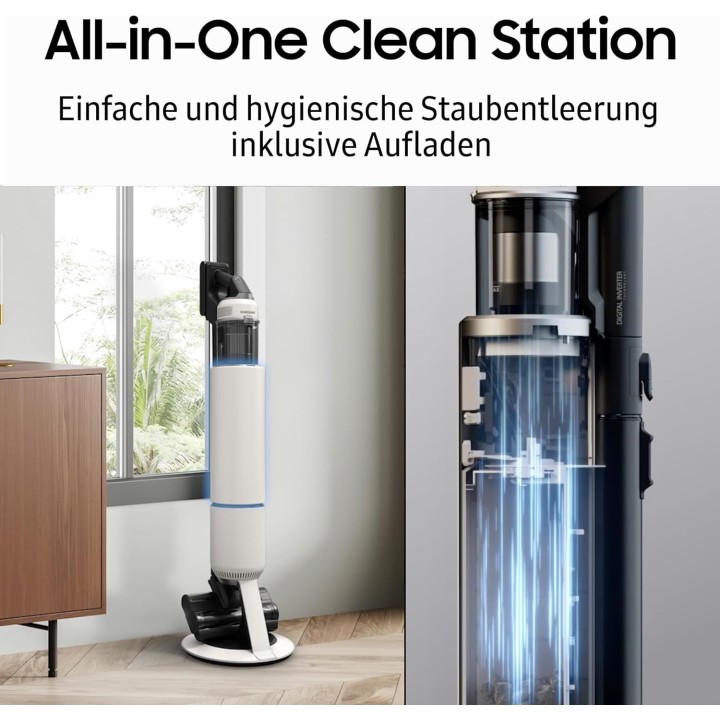 Aspirateur balai sans fil AI Jet Wet&Clean - Double batterie, lavage, filtre HEPA - Samsung