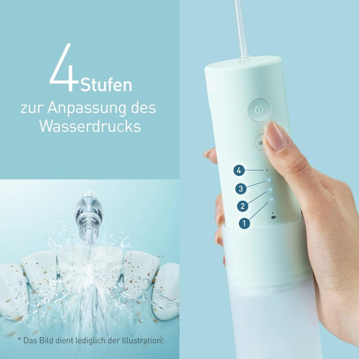 Hydropulseur de voyage Panasonic - Ultrasons, compact, rechargeable, 4 niveaux de pression