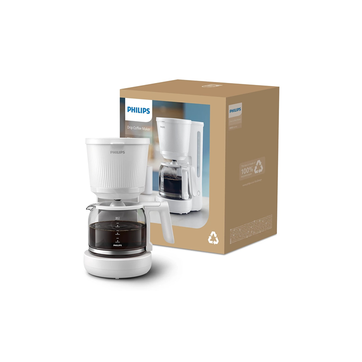 Cafetière filtre Philips HD7411/00 - 10 tasses - Blanc - 915-1080 W