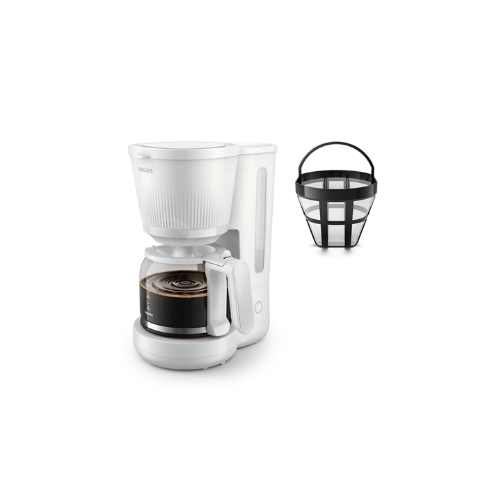 Cafetière filtre Philips HD7411/00 - 10 tasses - Blanc - 915-1080 W