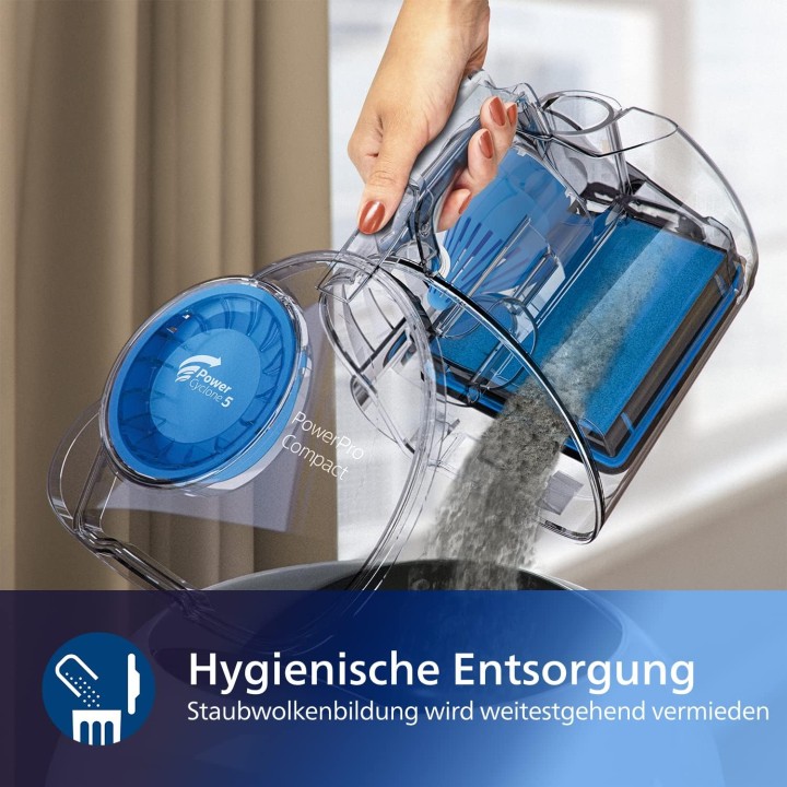 Aspirateur sans sac compact Philips PowerCyclone 5 - Filtre HEPA H13 - 1,5L