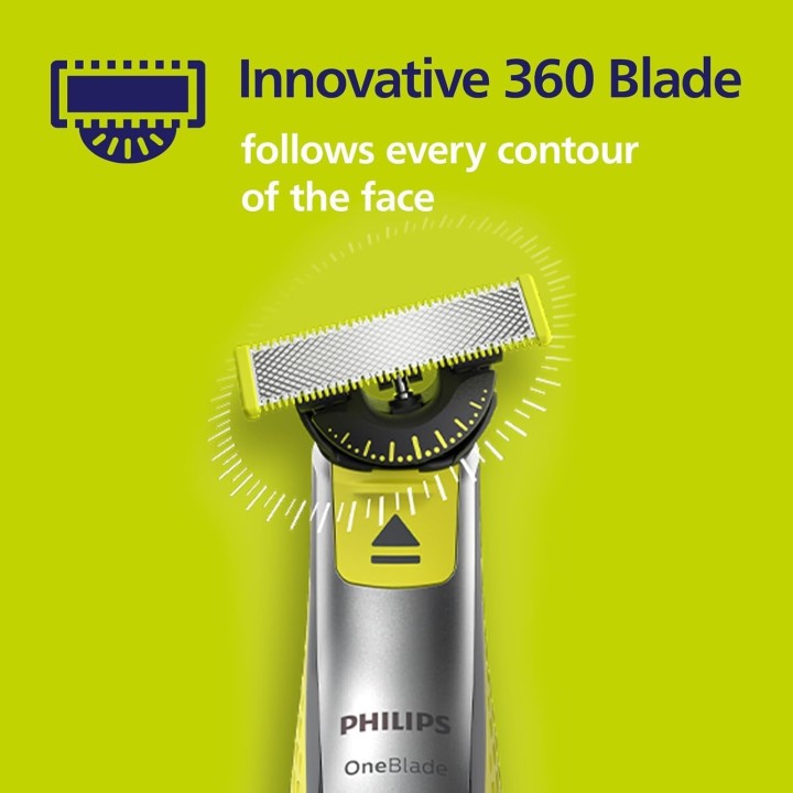 Lame de rechange OneBlade Philips 360 double sens x2 - Compatible QP420/50