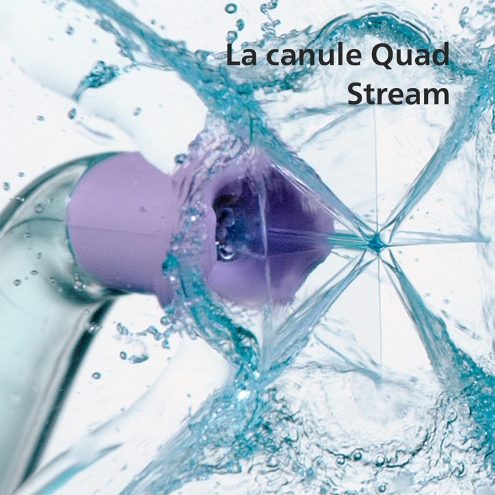 Hydropulseur et brosse à dents électrique Philips sans fil Quad Stream blanc - HX3886/41