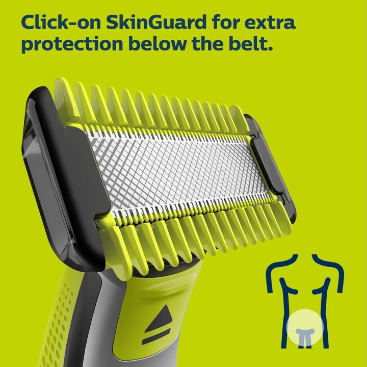 Tondeuse barbe et corps OneBlade rechargeable - Philips, 2 lames, autonomie 60 min