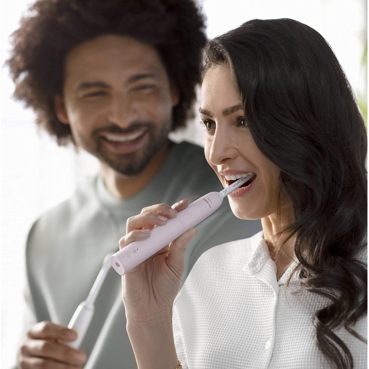 Brosse à dents électrique sonique Philips Sonicare 3100 - Capteur de pression - Rose