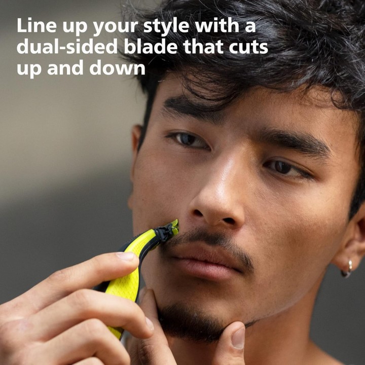 Tondeuse barbe et corps OneBlade rechargeable - Philips, 2 lames, autonomie 60 min