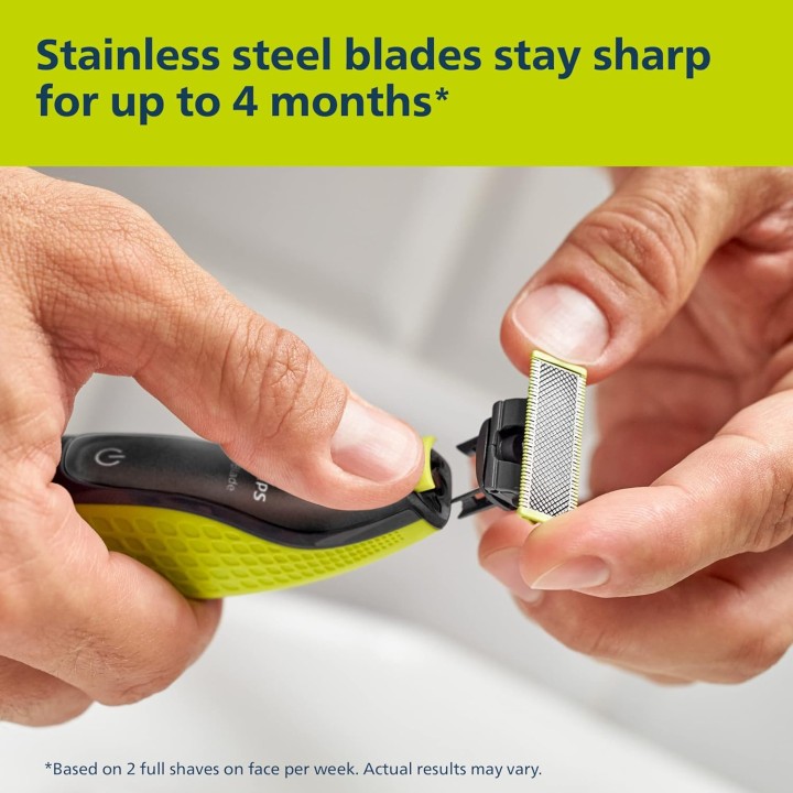 Tondeuse barbe et corps OneBlade rechargeable - Philips, 2 lames, autonomie 60 min