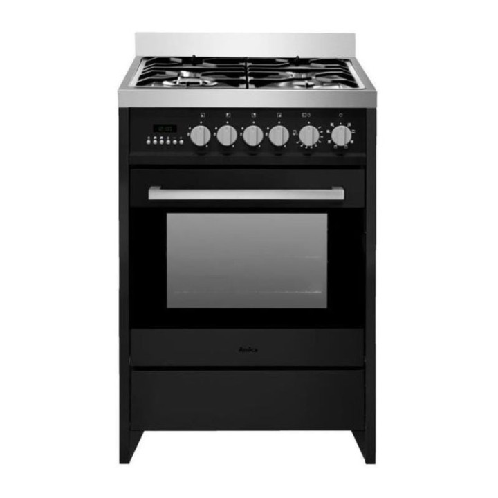 Cuisinière gaz 60 cm - Inox - AMICA