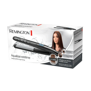 Fer à lisser cheveux secs ou mouillés 2-en-1 plaques céramique anti-frisottis REMINGTON S7307